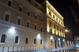 Palazzo Esercito, sede dello SME, vista notturna