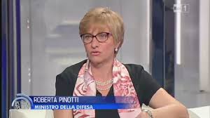 La sen. Roberta Pinotti, Ministra della Difesa