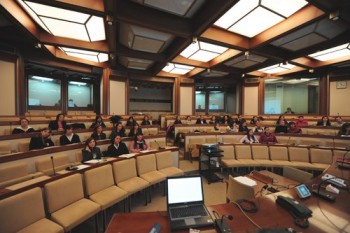 L'aula della Commissione Difesa del Senato, sede dell'audizione delle OO.SS.